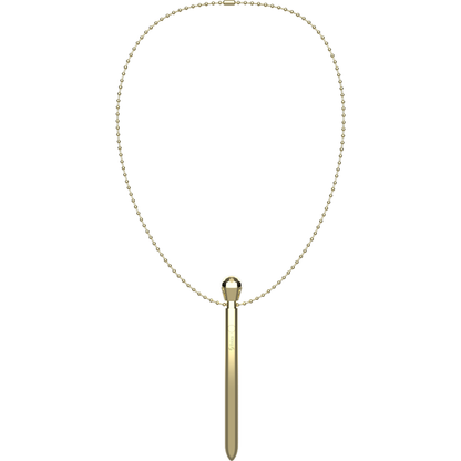 Stimolatore clit pocket collana caricatore USB 12 modalità di vibrazione dorato 12,2 x 1,5 di Ibiza, immagine 5
