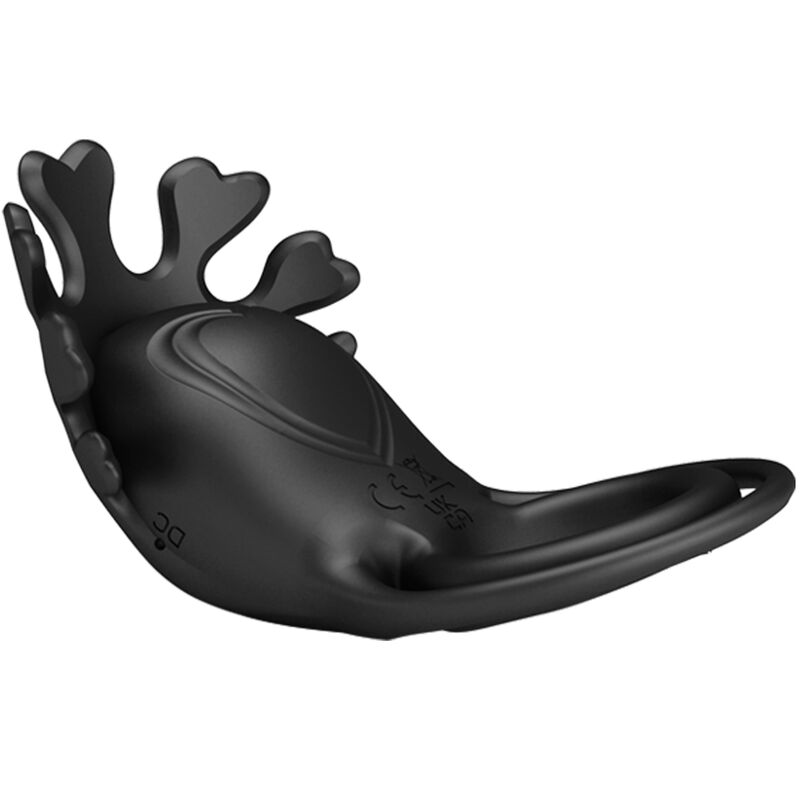 Anello vibratore Ruben 7 vibrazioni in silicone nero di Pretty Love, immagine 5