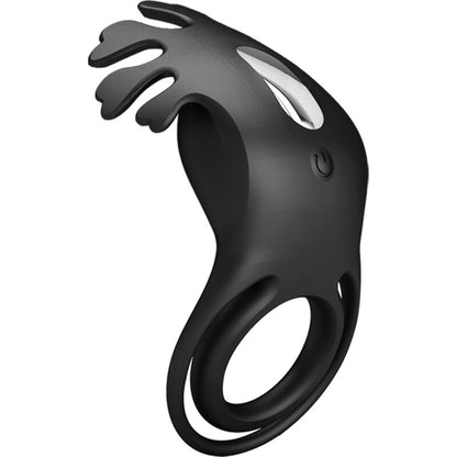 Anello vibratore Ruben 7 vibrazioni in silicone nero di Pretty Love, immagine 3
