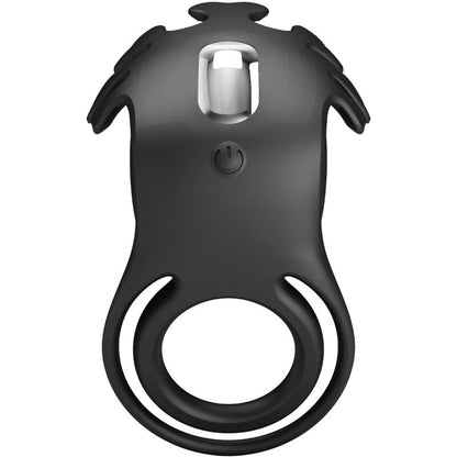 Anello vibratore Ruben 7 vibrazioni in silicone nero di Pretty Love, immagine 4