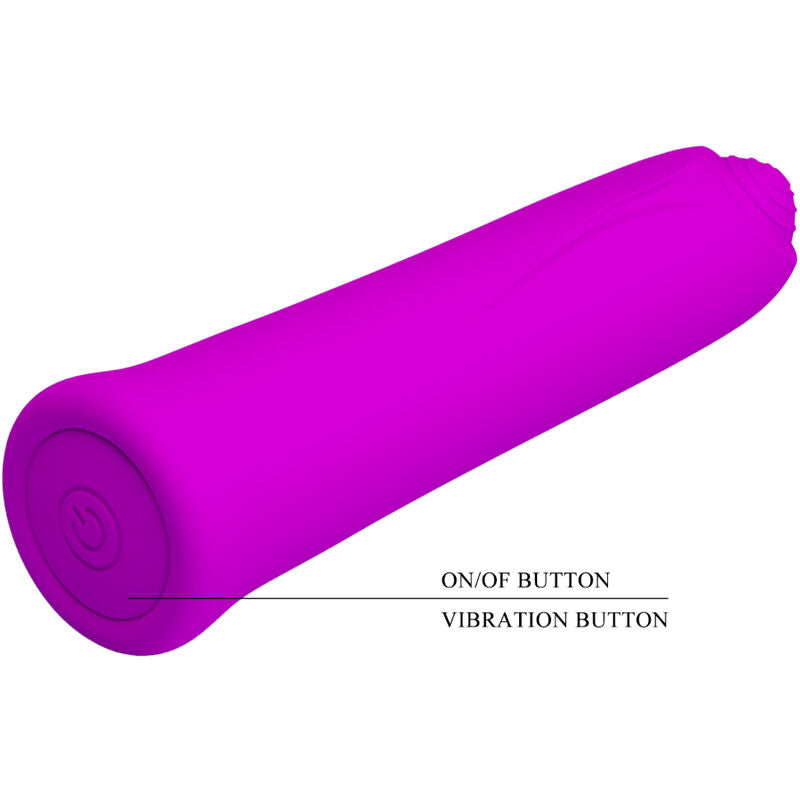 Vibratore Curtis mini super power 12 vibrazioni in silicone Violetto di Pretty Love, immagine 4