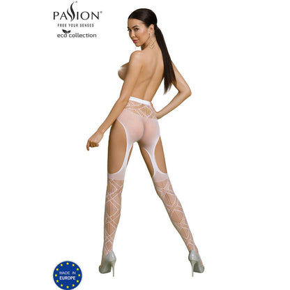 Bodystocking Collezione eco eco S005 bianco di Passion, immagine 2