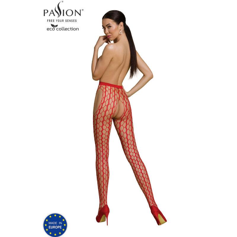 Bodystocking Collezione eco eco S007 rosso di Passion, immagine 2