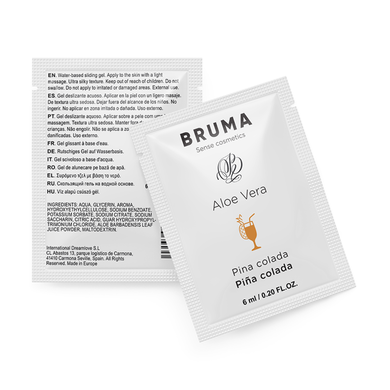 Gel scorrevole aloe vera gusto pina colada 6 ml di Bruma