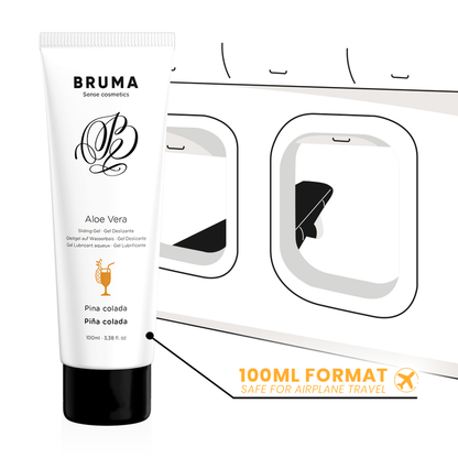 Gel scorrevole aloe vera gusto pina colada 100 ml di Bruma, immagine 5