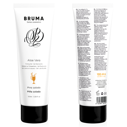 Gel scorrevole aloe vera gusto pina colada 100 ml di Bruma