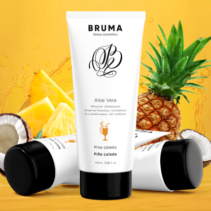 Gel scorrevole aloe vera gusto pina colada 100 ml di Bruma, immagine 6