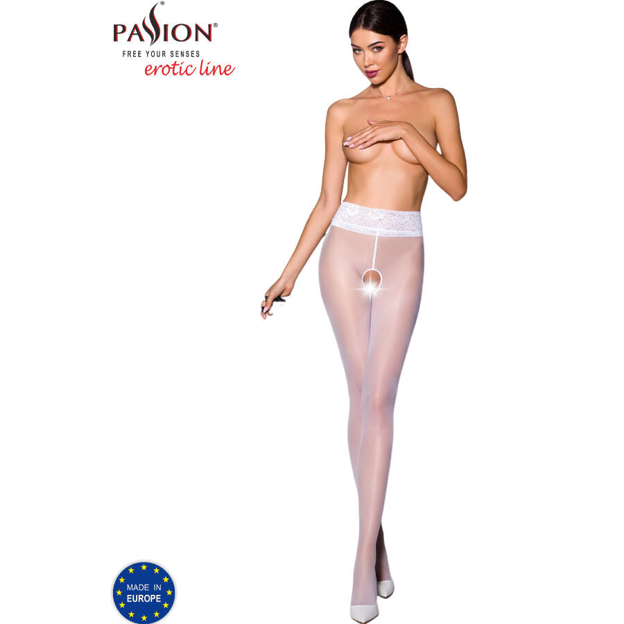 Collant Tiopen 008 bianco 1/2 30 den di Passion
