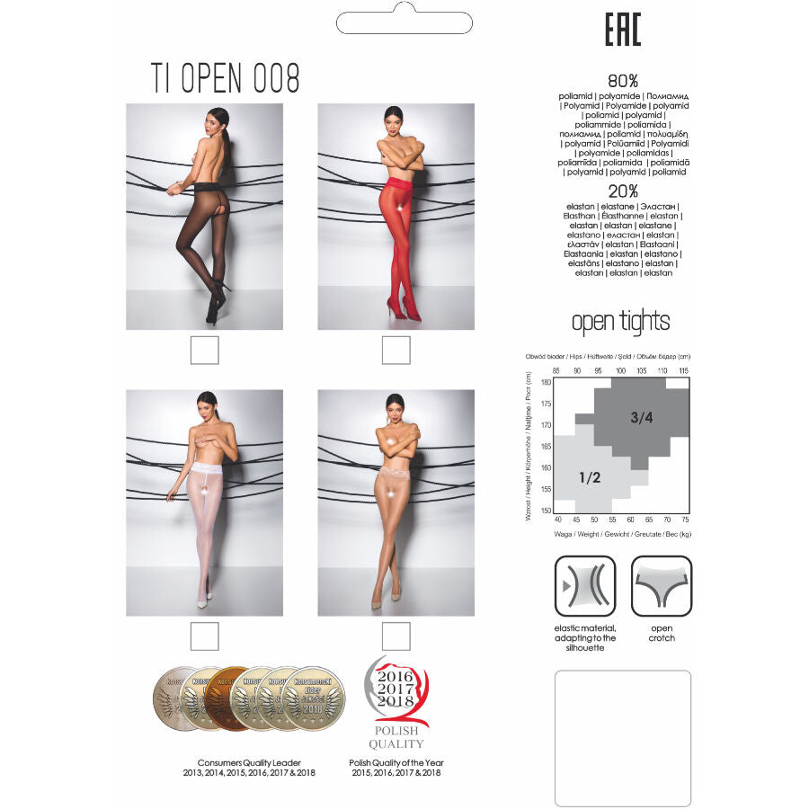 Collant Tiopen 008 nero 1/2 30 den di Passion, immagine 4