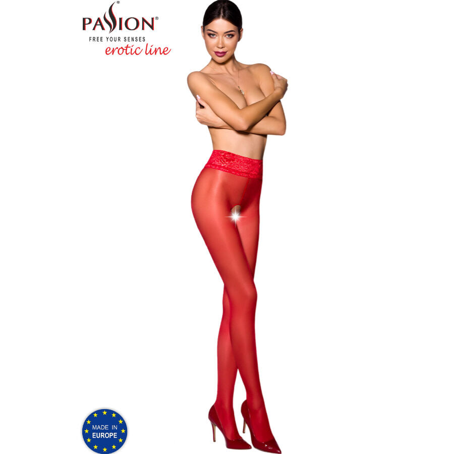 Collant Tiopen 008 rosso 3/4 30 den di Passion
