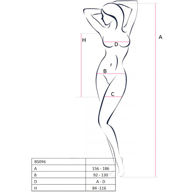 Bodystocking nero taglia unica di Passion, immagine 7