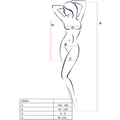 Bodystocking bianco taglia unica di Passion, immagine 5