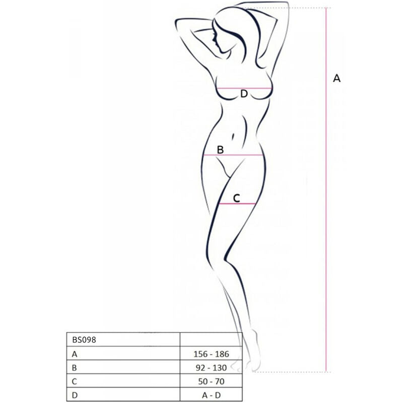 Bodystocking nero taglia unica di Passion, immagine 7