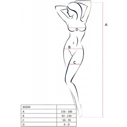 Bodystocking nero taglia unica di Passion, immagine 7