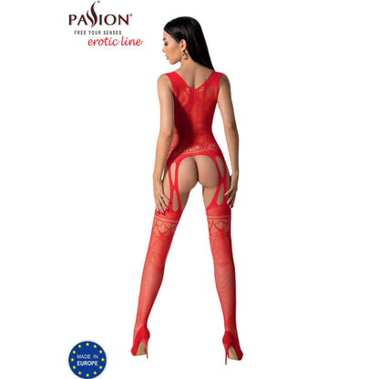 Bodystock rosso taglia unica di Passion, immagine 4