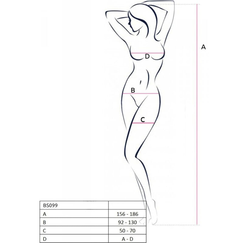 Bodystock rosso taglia unica di Passion, immagine 5