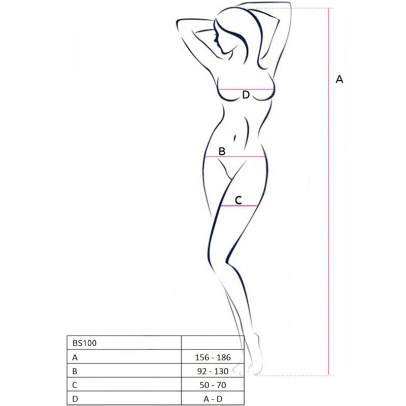 Bodystocking rosso taglia unica di Passion, immagine 5