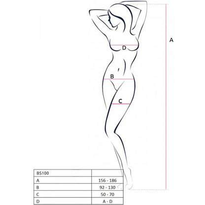 Bodystocking rosso taglia unica di Passion, immagine 5