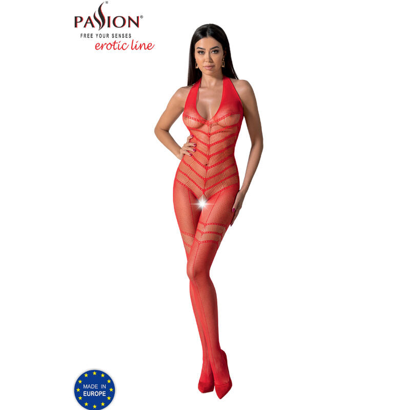 Bodystocking rosso taglia unica di Passion, immagine 3