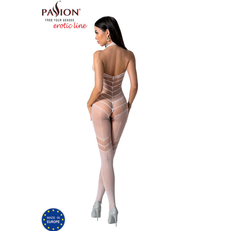 Bodystocking bianco taglia unica di Passion, immagine 4