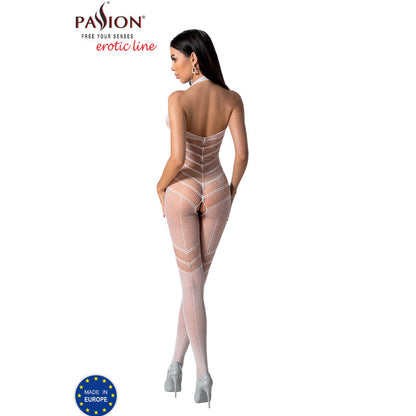 Bodystocking bianco taglia unica di Passion, immagine 4