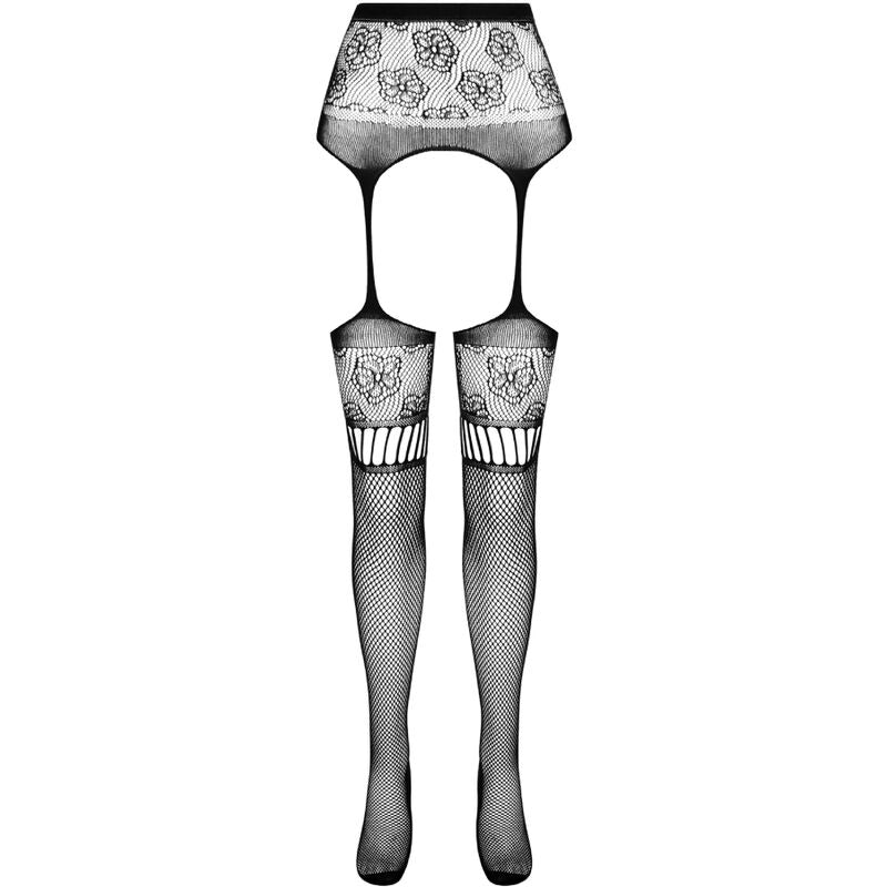 Collant con reggiseno S030 nero taglia unica di Passion, immagine 5