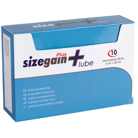 Gel stimolante Sizegain plus lube effetto freddo di 500 Cosmetics