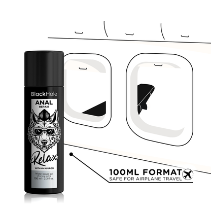 Riparatore anale a base D'acqua relax con ialuronico 100 ml di Black Hole, immagine 5