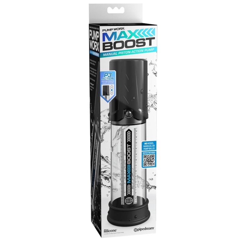 Pompa per pene max boost nera di Pump Worx, immagine 5