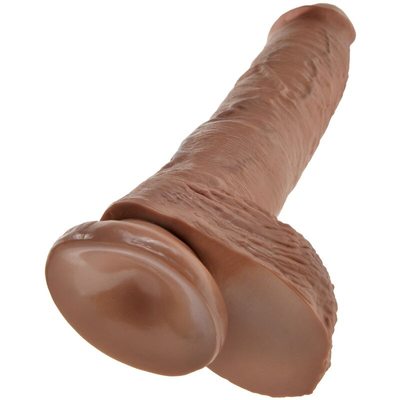 Pene realistico con sfere 19.8 cm Caramel, immagine 5