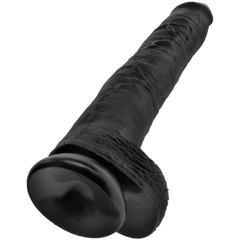Pene realistico con sfere 30.5 cm nero, immagine 5
