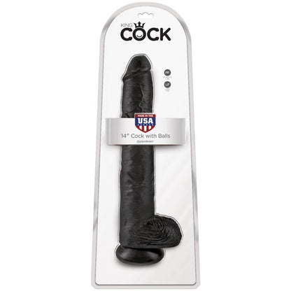 Pene realistico con sfere 30.5 cm nero, immagine 6