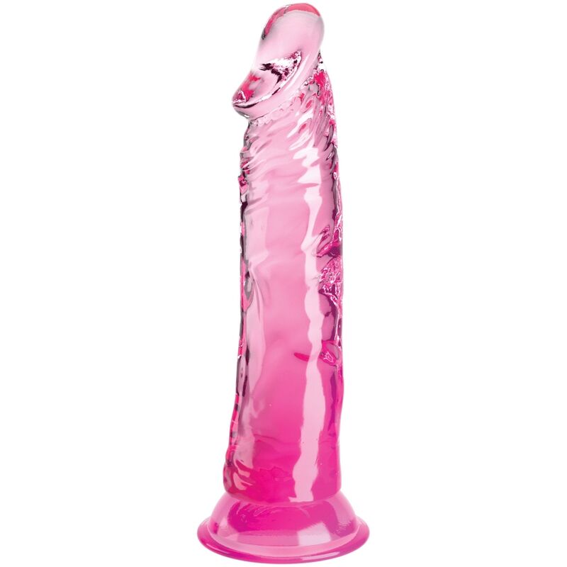 Dildo clear realistico 19.7 cm rosa