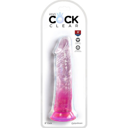 Dildo clear realistico 19.7 cm rosa, immagine 2