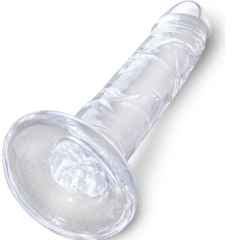 Dildo clear realistico 15.5 cm trasparente, immagine 2