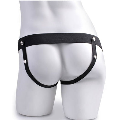 Imbragatura regolabile telecomando pene realistico con testicoli ricaricabili e vibratore 15 cm di Fetish, immagine 6