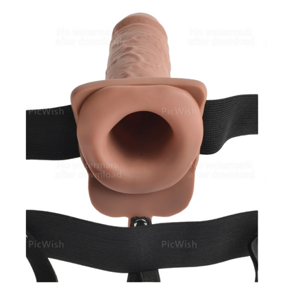 Imbracatura regolabile pene realistico con sfere ricaricabili e vibratore 17,8 cm di Fetish Fantasy Series, immagine 4