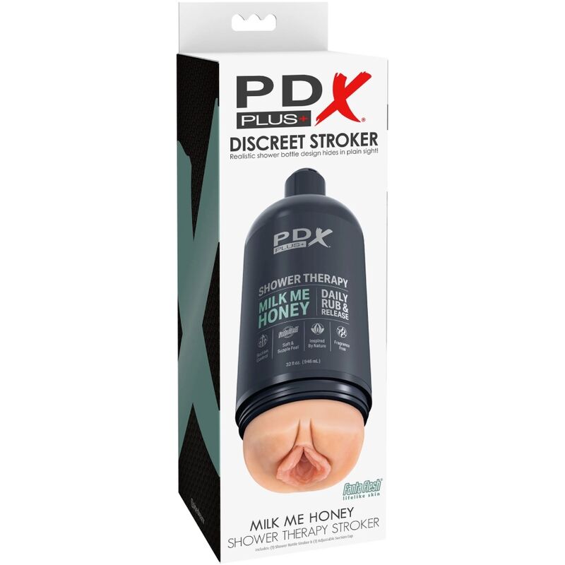 Masturbatore stroker design discreto del flacone di Shampoo Milk me Honey di PDX Plus, immagine 6