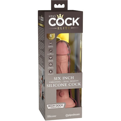 Dildo realistico Elite vibrante e silicone 15.2 cm, immagine 6