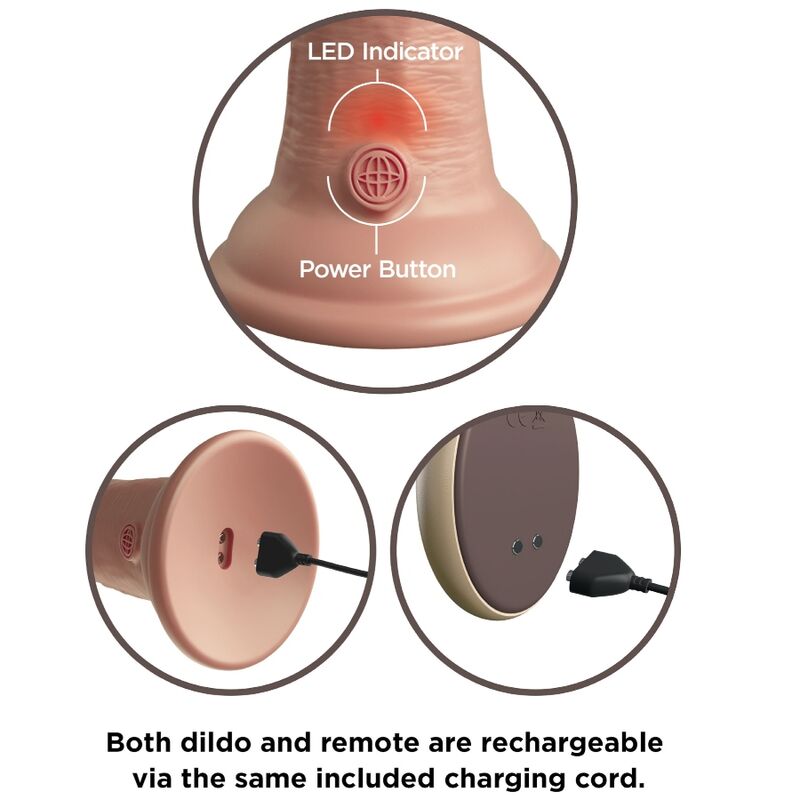 Vibratore Elite dildo realistico e telecomando in silicone 23 cm, immagine 3