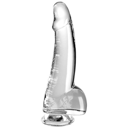 Dildo con testicoli Clear 15.2 cm trasparente