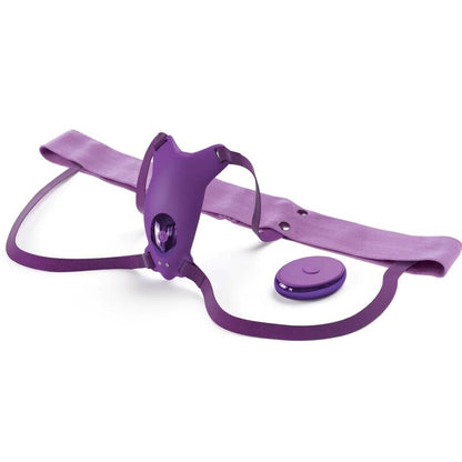 Ovetto vibrante pettorina con farfalla vibrante, ricaricabile e telecomando viola di Fantasy For Her, immagine 2