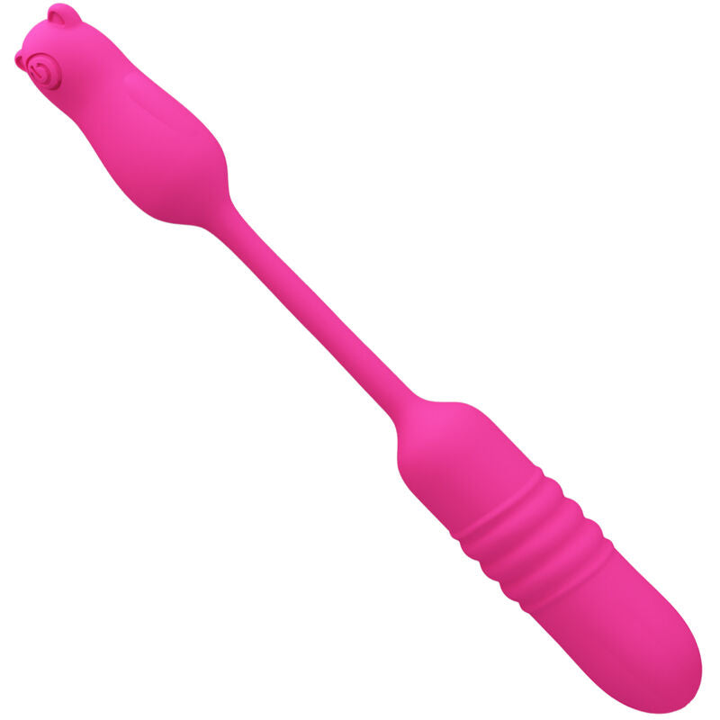 Vibratore Nobikuma Proiettore in silicone rosa di Pretty Love, immagine 5