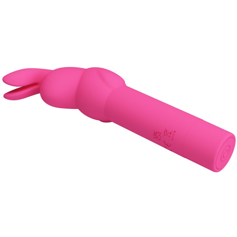 Vibratore in silicone Gerardo Fuschia rabbit di Pretty Love, immagine 3