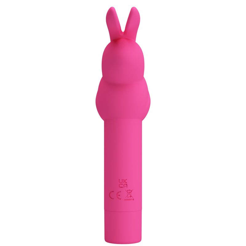 Vibratore in silicone Gerardo Fuschia rabbit di Pretty Love