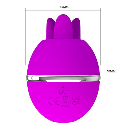 Vibratore in silicone tondo viola Gemini ball di Pretty Love, immagine 9
