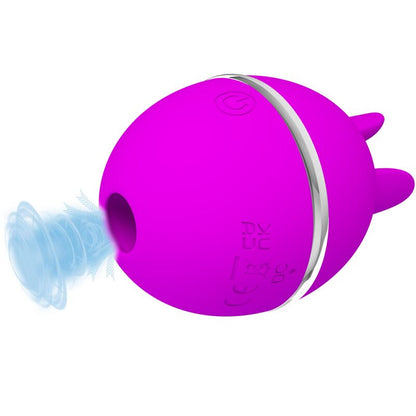 Vibratore in silicone tondo viola Gemini ball di Pretty Love, immagine 2