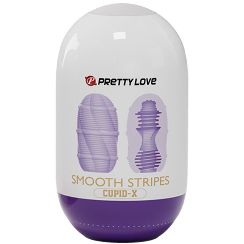 Uovo masturbatore Cupido a strisce lisce di Pretty Love, immagine 3