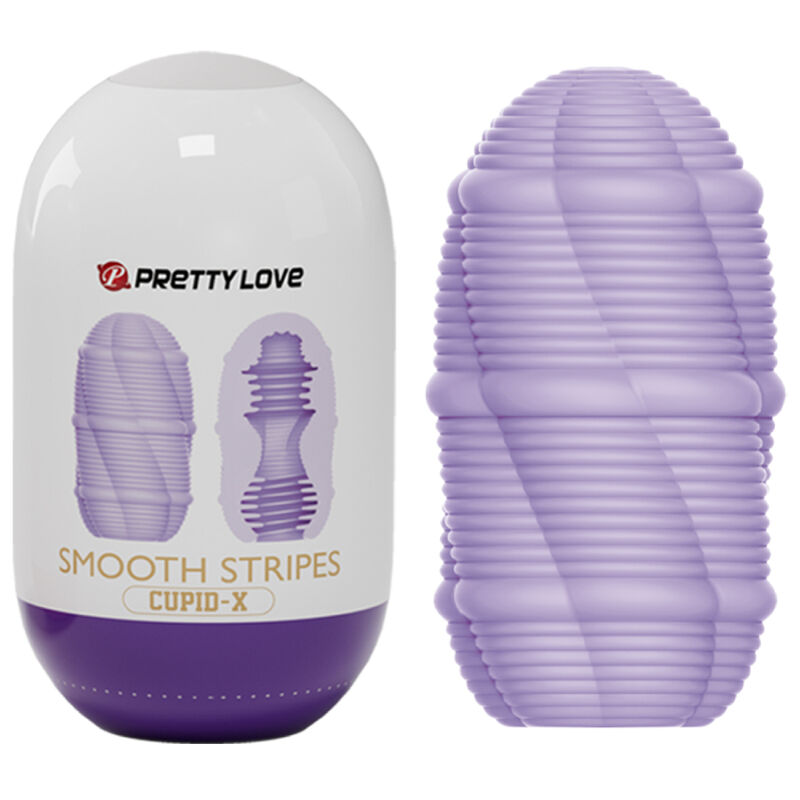 Uovo masturbatore Cupido a strisce lisce di Pretty Love