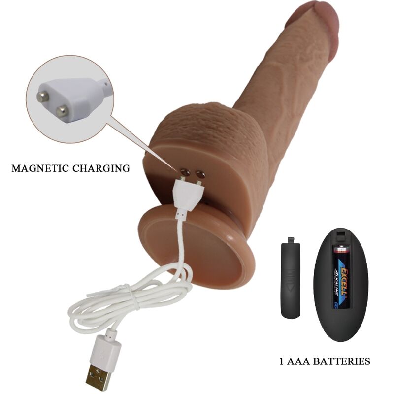 Vibratore dildo realistico Tommy 22.5 cm di Pretty Love, immagine 5